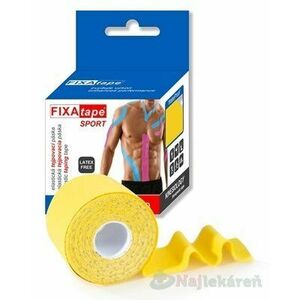 FIXAtape tejpovacia páska SPORT kinesiologická, elastická, žltá 5cmx5m, 1ks vyobraziť