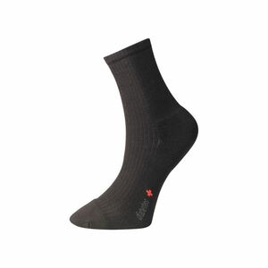 Ponožky s jemným zovretím lemu - s mikroplyšom v päte a špičke - tmavo šedá - Ovecha Veľkosť: 23-24 vyobraziť