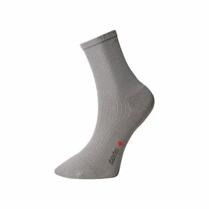 Ponožky s jemným zovretím lemu, s mikroplyšom v päte a špičke - šedé - Ovecha Veľkosť: 23-24 vyobraziť
