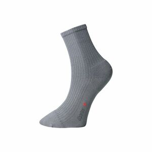 Ponožky s jemným zovretím lemu - s mikroplyšom v päte a špičke - tmavo šedé - Ovecha Veľkosť: 25-26 vyobraziť