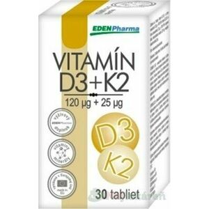 EDENPharma Vitamín D3 + K2 30 tabliet vyobraziť