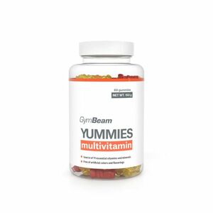 Multivitamín Yummies - GymBeam, príchuť pomaranč citrón čerešňa, 60cps vyobraziť