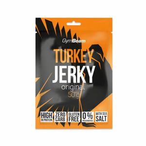 Sušené mäso Turkey Jerky - GymBeam, originál, 50g vyobraziť