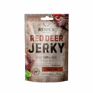 Sušené jelenie mäso Red Deer Jerky - Renjer, chilli and lime, 25g vyobraziť