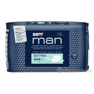 SENI MAN Extra vložky urologické pre mužov, savosť 450 ml, 1x15 ks vyobraziť