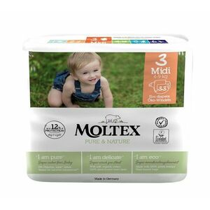 MOLTEX Pure & Nature Plienky Midi 4-9 kg - ekonomické balenie (4 x 33 ks), Doprava zadarmo vyobraziť
