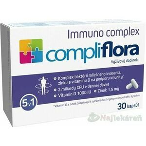 compliflora Immuno complex, probiotikum s vit. D a zinkom, 30 cps vyobraziť