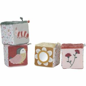 Little Dutch Set of Soft Cubes Flowers & Butterflies plyšové kocky 4 ks vyobraziť
