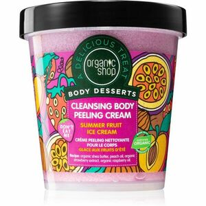 Organic Shop Body Desserts Summer Fruit Ice Cream čistiaci peelingový krém 450 ml vyobraziť