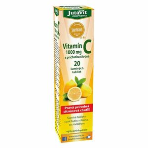 JUTAVIT Vitamín C 1000 mg s príchuťou citróna so sladidlom 20 šumivých tabliet vyobraziť