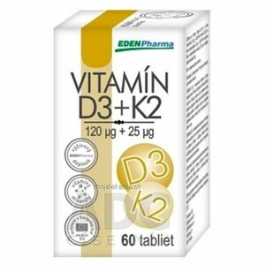EDENPHARMA Vitamín D3 + K2 tablety 60 ks vyobraziť