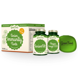 GreenFood Nutrition SENIOR IMMUNITY Forte+Pillbox vyobraziť