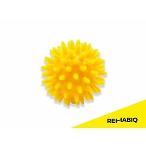 REHABIQ Masážna loptička ježko žltá 6 cm vyobraziť