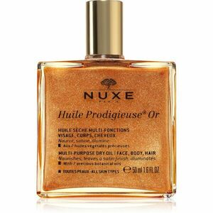Nuxe Huile Prodigieuse Or multifunkčný suchý olej s trblietkami na tvár, telo a vlasy 50 ml vyobraziť