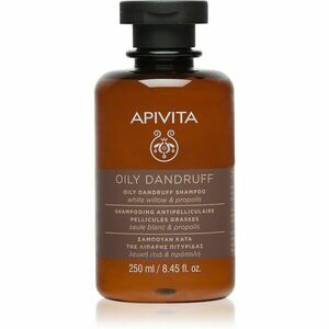 Apivita Holistic Hair Care White Willow & Propolis šampón proti lupinám pre mastné vlasy 250 ml vyobraziť