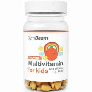 GymBeam Multivitamin for Kids podpora detskej imunity príchuť Orange 120 tbl vyobraziť