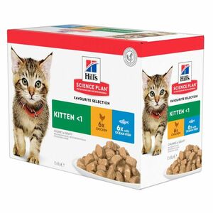 HILL'S Science Plan Feline kapsičky pre mačiatka 12 x 85 g vyobraziť