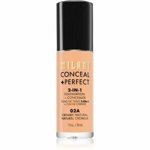 Milani Conceal + Perfect 2-in-1 Foundation And Concealer make-up 02A Creamy Narural 30 ml vyobraziť