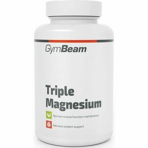 GymBeam Triple Magnesium kapsuly na podporu normálnej činnosti nervovej sústavy, svalov, zubov a zníženie únavy 90 cps vyobraziť