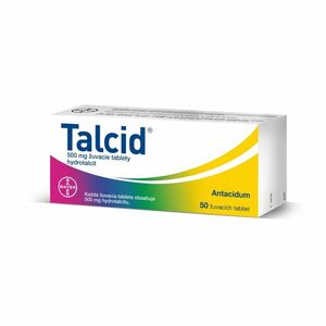 TALCID 500 mg 50 žuvacích tabliet vyobraziť