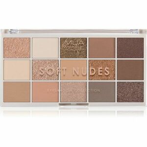 MUA Makeup Academy Professional 15 Shade Palette paletka očných tieňov odtieň Soft Nudes 12 g vyobraziť