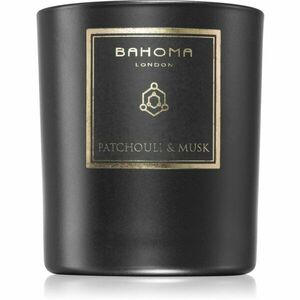 Bahoma London Obsidian Black Collection Patchouli & Musk vonná sviečka 220 g vyobraziť