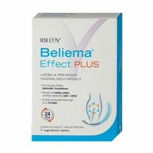 Idelyn Beliema Effect PLUS tablety vaginálne 7 ks vyobraziť