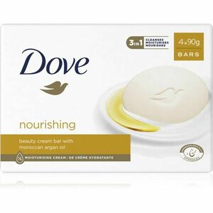 Dove Cream Oil tuhé mydlo s arganovým olejom 4x90 g vyobraziť
