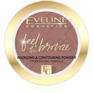 Eveline Cosmetics Feel The Bronze bronzujúci a kontúrovací púder odtieň 02 Chocolate Cake 4 g vyobraziť