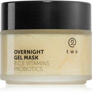 two cosmetics Overnight Gel Mask hydratačná a vyživujúca pleťová maska s probiotikami 100 ml vyobraziť