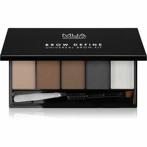 MUA Makeup Academy Brow Define paletka púdrových tieňov na obočie s aplikátorom vyobraziť