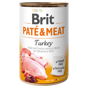 Brit PATÉ & MEAT Turkey konzerva pre psov 400 g vyobraziť