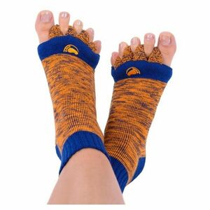 HAPPY FEET Adjustačné ponožky orange/blue veľkosť L vyobraziť