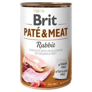 Brit PATÉ & MEAT Rabbit konzerva pre psov 400 g vyobraziť