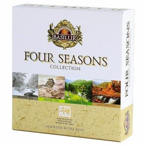 BASILUR Four Seasons Assorted zmes čiernych a zelených čajov 40 sáčkov vyobraziť
