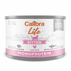 CALIBRA Life Konzerva Kitten Chicken pre mačiatka 200 g vyobraziť