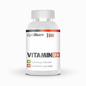 Gymbeam vitamin d3 2000 iu bez prichute 240cps vyobraziť