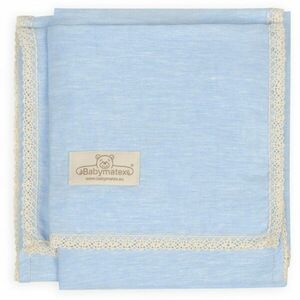 Babymatex Linen deka pre deti Blue 75x100 cm vyobraziť