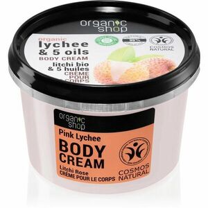 Organic Shop Lychee & 5 Oils ošetrujúci telový krém 250 ml vyobraziť