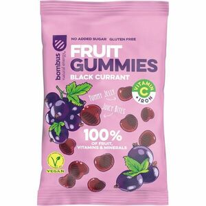 Bombus Fruit Gummies ovocné cukríky príchuť Black Currant 35 g vyobraziť