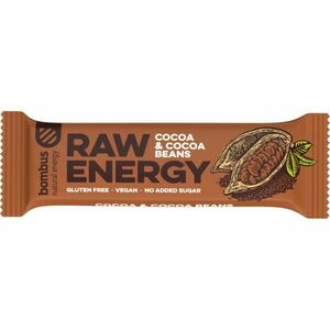 Bombus Raw Energy ovocná tyčinka príchuť Cocoa & Cocoa Beans 50 g vyobraziť