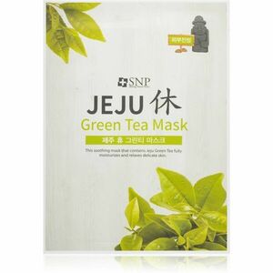 SNP Jeju Green Tea hydratačná plátienková maska s upokojujúcim účinkom 22 ml vyobraziť