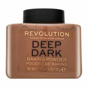 Makeup Revolution Baking Powder Deep Dark púder pre zjednotenú a rozjasnenú pleť 32 g vyobraziť