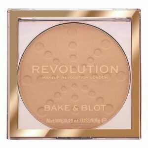 Makeup Revolution Bake & Blot Compact Powder - Beige púder pre zjednotenú a rozjasnenú pleť 5, 5 g vyobraziť