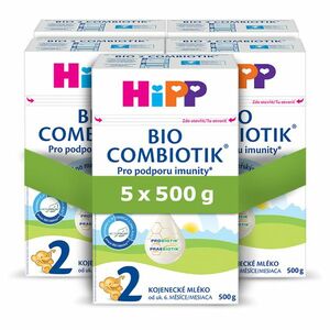HIPP 2 Combiotik pokračovacia dojčenská výživa od ukončeného 6. mesiaca 5 x 500 g vyobraziť