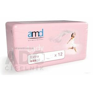 amd Lady Extra inkontinenčné vložky pre ženy, 28, 5 x10, 8 cm, nasiakavosť 350 ml, 1x12 ks vyobraziť