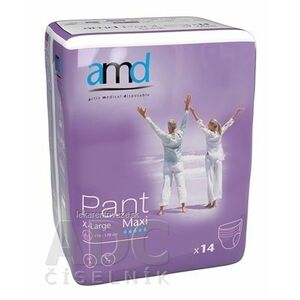 amd Pant Maxi X-Large plienkové nohavičky navliekacie, obvod bokov 120 - 170 cm, nasiakavosť 2450 ml, 1x14 ks vyobraziť