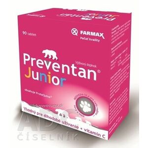 FARMAX Preventan Junior + vitamín C tbl 1x90 ks vyobraziť