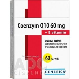 GENERICA Coenzym Q10 60 mg + E vitamin cps 1x60 ks vyobraziť