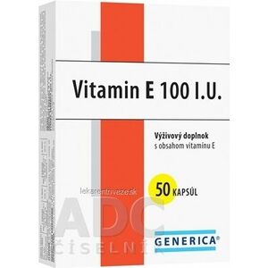 GENERICA Vitamin E 100 I.U. cps 1x50 ks vyobraziť